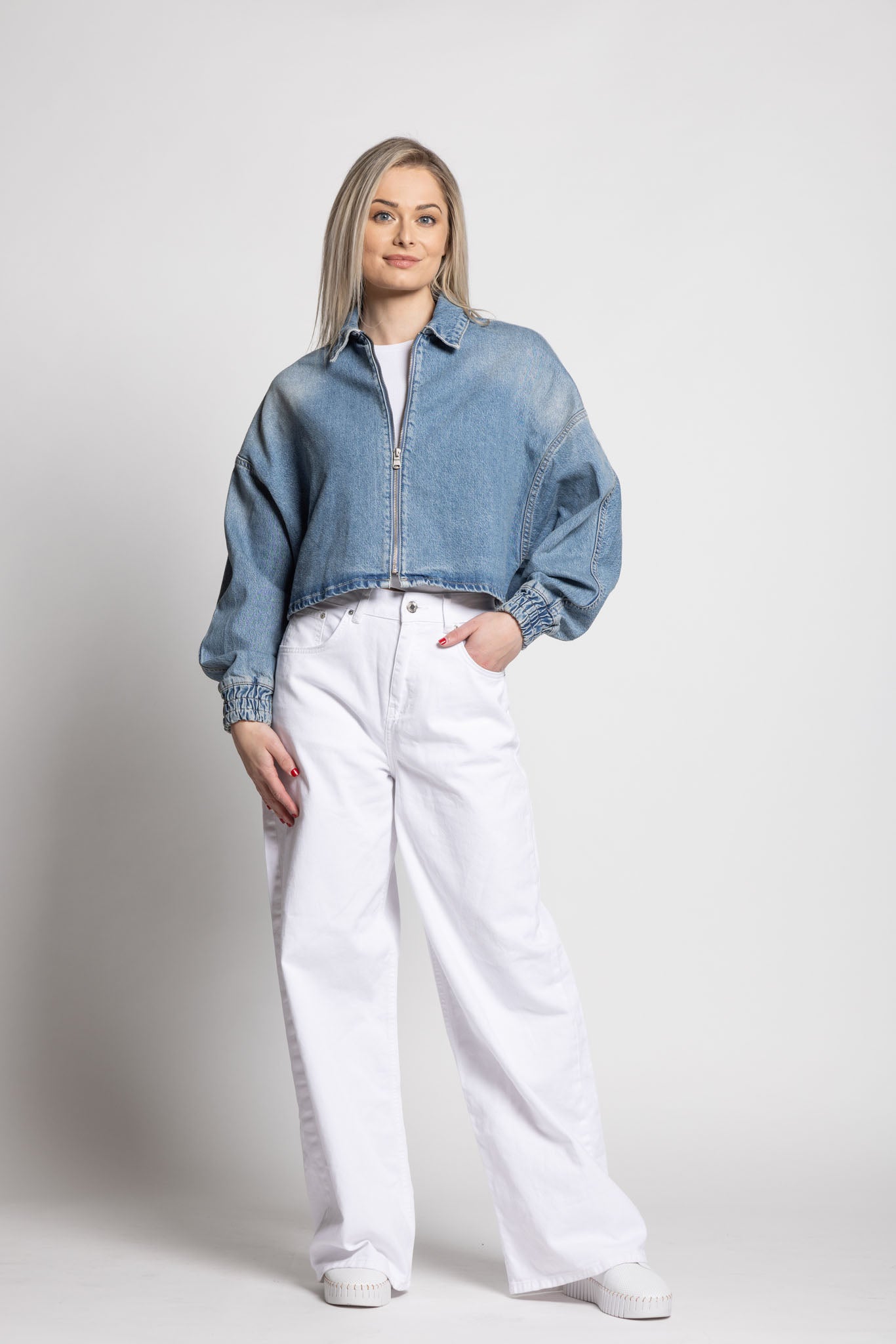 Harmonie Baggy: White