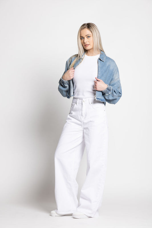 Harmonie Baggy: White